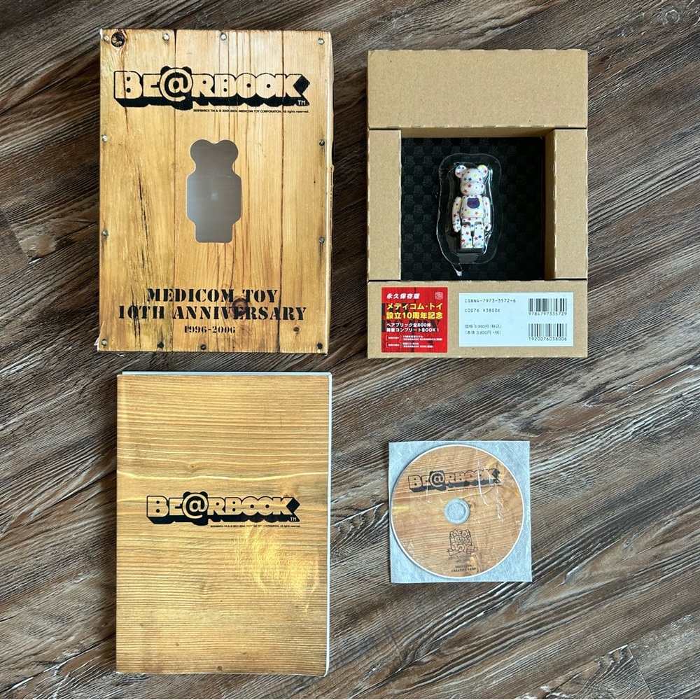 2006 BEARBRICK book + cd + figure set